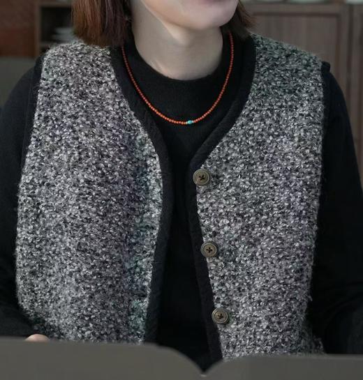 纯手工红色旺中女“中国红南红串绿松石项链手链 商品图9