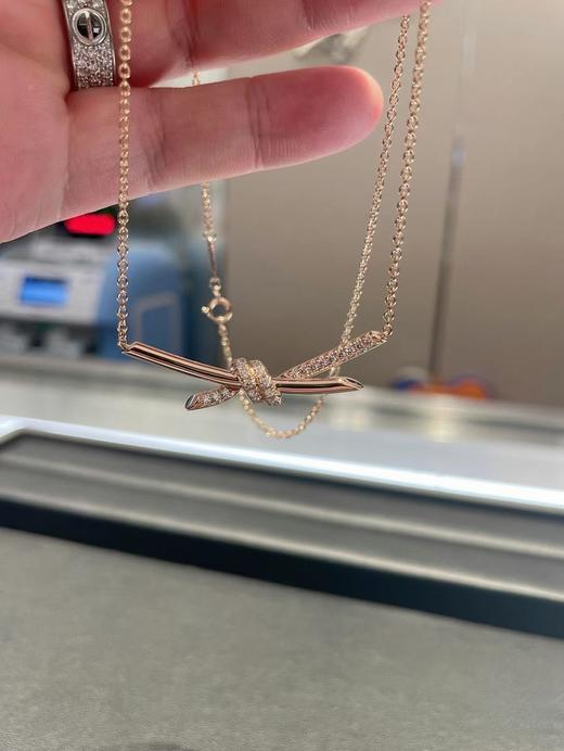 TIFFANY & CO.蒂芙尼 Tiffany Knot 系列 时尚简缠绕 玫瑰金 项链 女款（BM） 商品图1