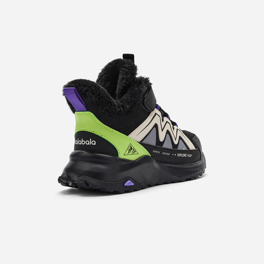 巴拉巴拉童鞋儿童运动靴男童女童短靴加厚加绒冬新款户外靴子 商品图3