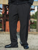 BK2024秋季黑色宽松微弹休闲西裤 商品缩略图0