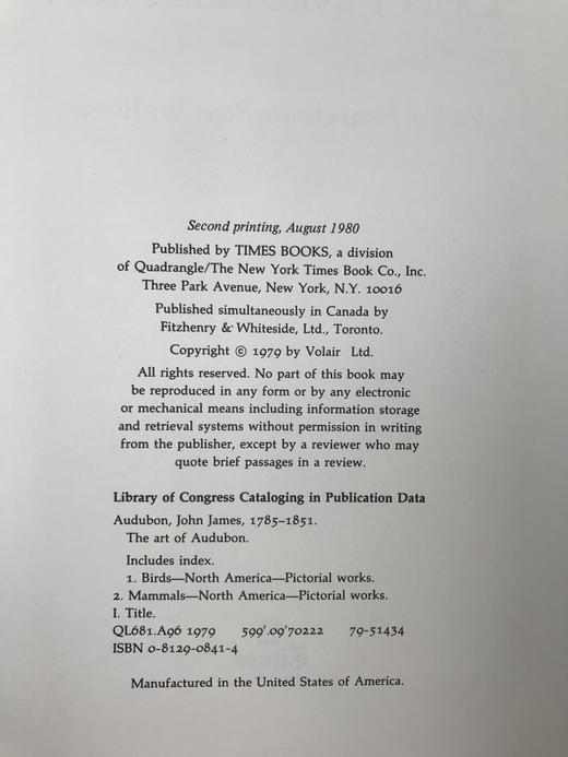 奥杜邦鸟类与哺乳动物图集 655页彩色插图 精装大16开 商品图3