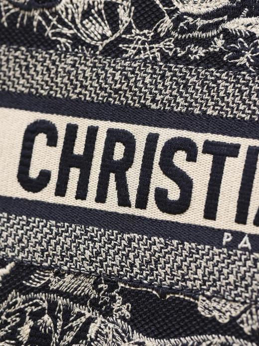 DIOR迪奥 BookTote Reverse茹伊印花 刺绣 托特包Tote包购物袋手提包 女款 蓝色）（CB） 商品图4