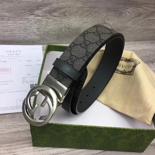 古家|23新款3.7cm老花GG搭扣双面腰带皮带|gz（CB） 商品图6