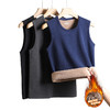 保暖背心男 加绒加厚 冬季内穿打底 马甲修身圆领内衣青年无袖坎肩 商品缩略图1
