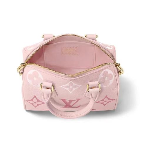 驴家 Speedy20 夏日限定老花渐变Logo印花 可调节可拆卸肩带 单肩斜挎手提包 常规 女款 草莓冰淇淋（CB） 商品图5