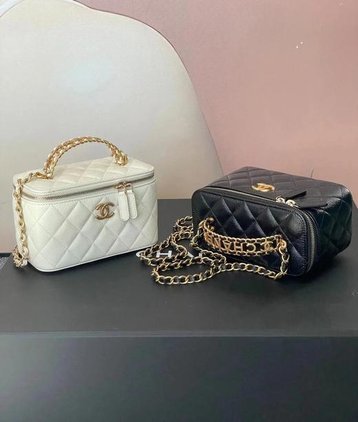 香奶奶|22Ss手柄镂空盒子包化妆包Hass原厂鱼子酱|YZ（HH） 商品图0