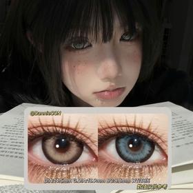 KIRA FAIRY半年抛·黑羚羊棕&黑羚羊灰·14.5mm(着色参考13.9mm) 0-800度(无525/575) 韩产进口·(建议佩戴3-4个月左右更换)·(KIRAFAIRY)