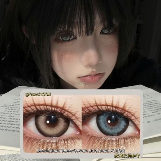 KIRA FAIRY半年抛·黑羚羊棕&黑羚羊灰·14.5mm(着色参考13.9mm) 0-800度(无525/575) 韩产进口·(建议佩戴3-4个月左右更换)·(KIRAFAIRY) 商品图0