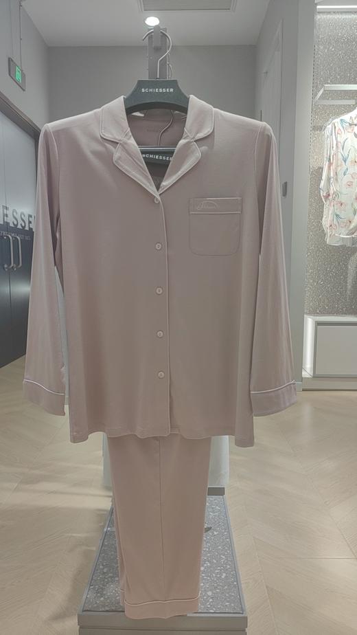 【60S凉感丝光棉+莫代尔+蚕丝】SCHIESSER德国舒雅铂雅女士高端系列棉+莫代尔+桑蚕丝经典品质家居套装90/19453H 商品图0