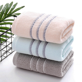 玉麒麟 联童幼佳 成人纯棉毛巾(粉色/蓝色)