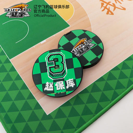 辽宁飞豹男篮官方商品丨辽篮本钢队便捷手持双面折叠化妆镜 商品图1