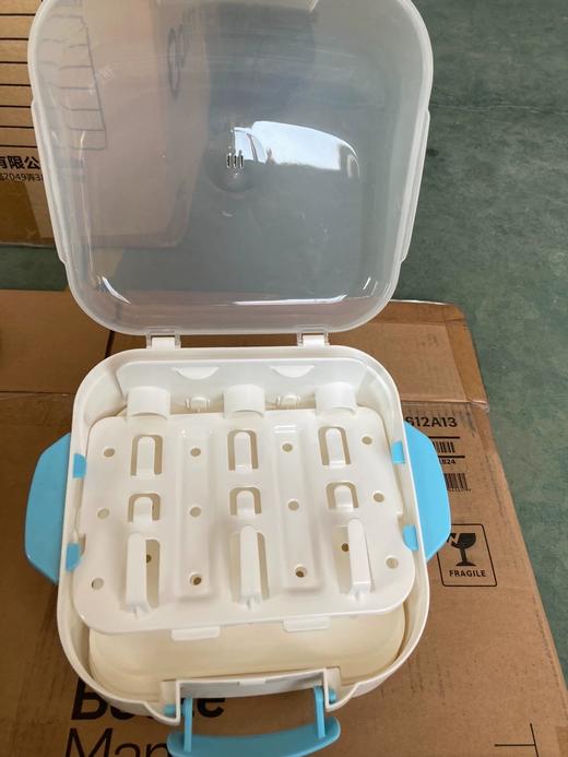 新手妈妈爱用好物 特价清仓 宝宝奶瓶收纳箱子带盖防尘婴儿用品奶瓶收纳盒子原装正品 商品图2