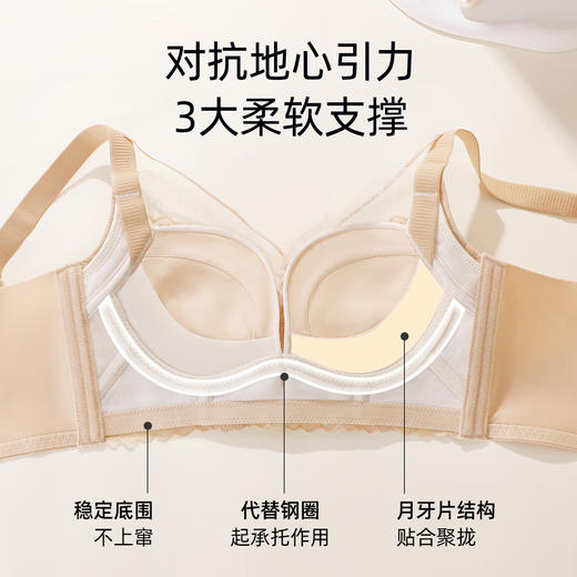 【A-D杯】熳洁儿 性感蕾丝文胸聚拢上托小胸聚拢大胸显小收副乳内衣24761515/24761516 商品图8