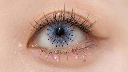 paprikacon 魔械蓝蛛 日抛 2片 14.5mm 参考着色13.8 基弧8.5 含水40% 新锐国货 商品图3