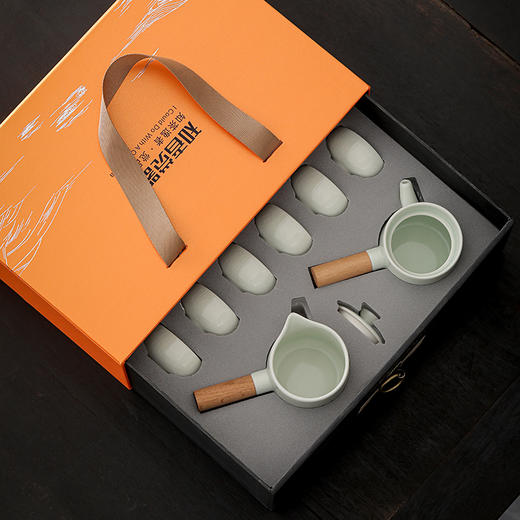 知者觉器哥窑双侧把8件套装 商品图2