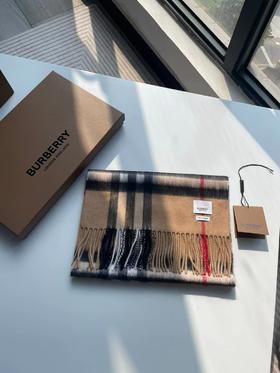burberry巴宝莉 格纹羊绒 围巾  水波纹格子（CB）
