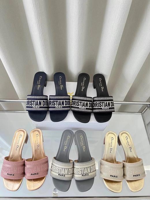 迪家|*Dway棉质凉拖中跟款｜7 商品图0