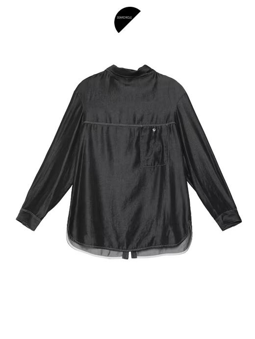 半圆/D24402437/天丝水洗衬衫 商品图3