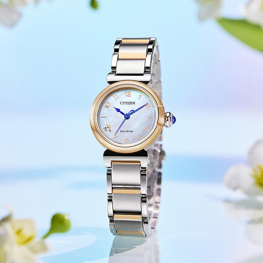 西铁城（CITIZEN）休闲旅行小铃花光动能手表女EM1136-87D 商品图6