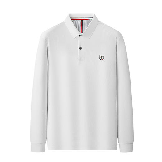 【100%棉】【新款DDP】大依优型大码长袖Polo衫翻领男装加肥加大体恤大号上衣胖子弹力休闲商务 商品图8