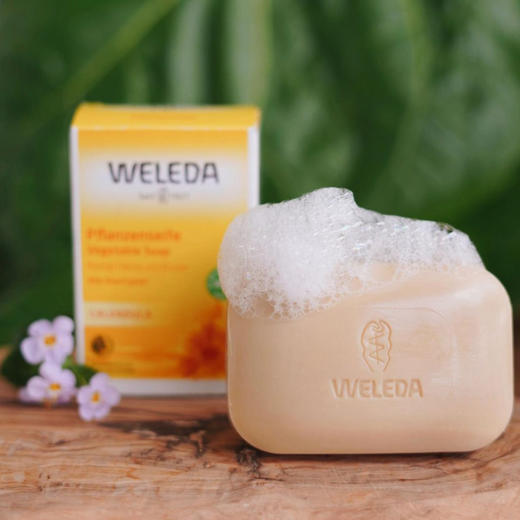 【宁波】WELEDA维蕾德 有机金盏花婴儿洗浴香皂100g  婴儿肌 商品图2