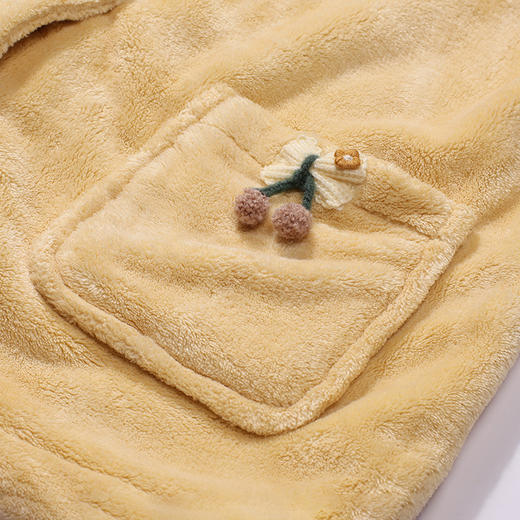 都市丽人睡衣超值精选长袖家居服双面法兰绒厚女士法兰绒套装LHT1K4 商品图5