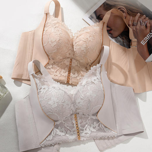 A4-【A-B杯】【院线小胸聚拢，桑蚕丝杯里】月牙托提拉内杯改善胸型收副乳  玫瑰女神【院线-小胸】 商品图4