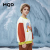 【MQD】童装男大童冬季新款趣味撞色卡通圆领红色新年卫衣儿童上衣 商品缩略图1