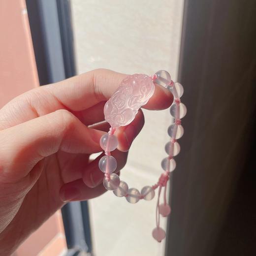 六鑫珠宝 马达加斯加粉晶貔貅手链 商品图5