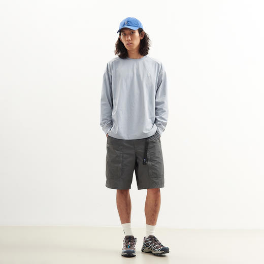 吃茶去chichaqu2024速干吸湿排汗棉感防晒撞色明线T恤户外运动 商品图3