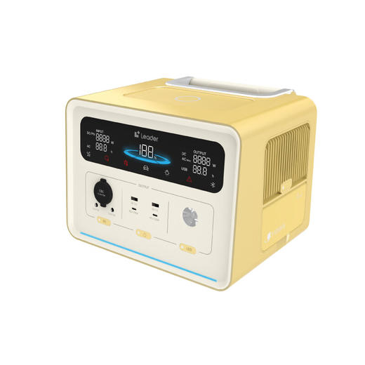 纳晖Leader1200W大功率448W大容量移动储能电源自驾车载停电应急露营 600W448Wh送100W太阳能板 商品图7