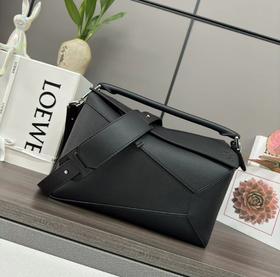 罗意威黑色puzzle几何包 黑色 荔枝皮/光面皮  迷你/小号/中号（CB）