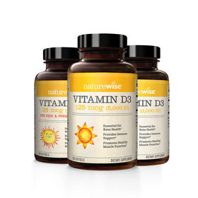 Nature wise 维生素D3（1000IU&2000IU&5000IU）360粒/瓶 活性25羟基维生素d3阳光瓶