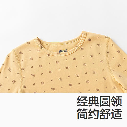 森马儿童长袖套装新款家居服保暖内衣冬季睡衣裤时尚男女童装 商品图2