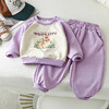 【亲肤柔软，潮萌韩范~】儿童卫衣套装 秋季新款 男童衣服 女童韩版运动套装 休闲童装-QQ 商品缩略图5
