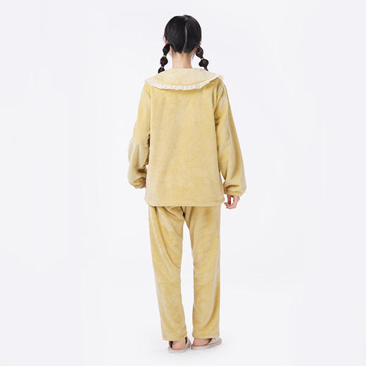 都市丽人睡衣生活家居长袖家居服双面法兰绒厚女士法兰绒套装LHT1R5 商品图3