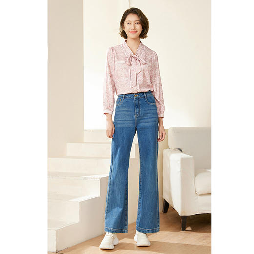 乔万尼飘带衬衫新款初秋穿搭高级感上衣EM3C345 商品图2