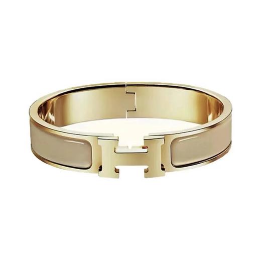 爱*仕 HE*MES 金色珐琅手镯（SJ） 商品图3