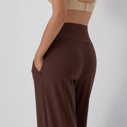 【3~5天发货】跃牌【美度空间】系列 秋冬裸感显瘦瑜伽裤女提臀高腰阔腿直筒裤ADCK42018 商品图2