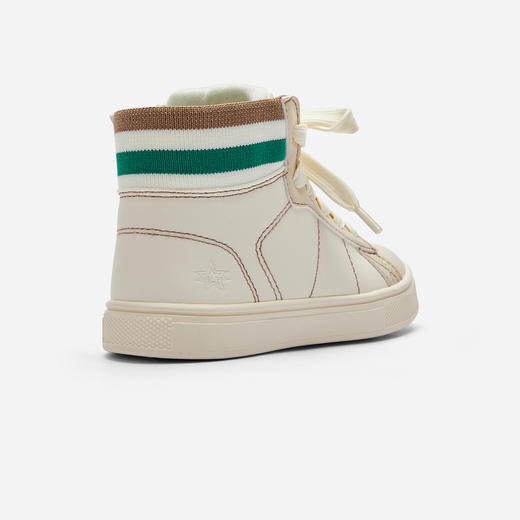 巴拉巴拉童鞋儿童板鞋男童高帮小白鞋秋冬鞋子防滑撞色校园风百搭 商品图3