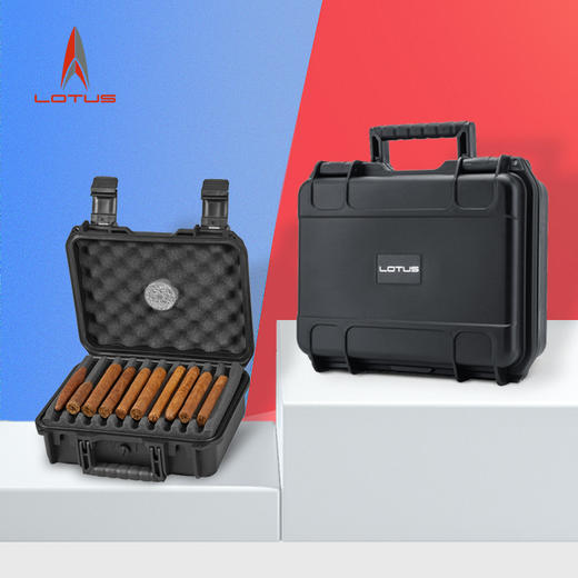 美国LOTUS Travel Humidor路特斯大容量雪茄便携盒20支40支雪茄盒 商品图0