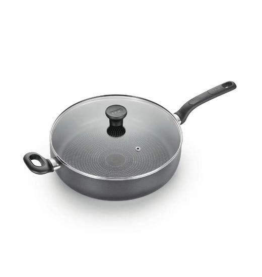 直邮特价329元！t-fal 特福平底不粘锅5qt，5.2升黑色红色两款可选！ 美国代购，无中文标签，介意慎拍 商品图1