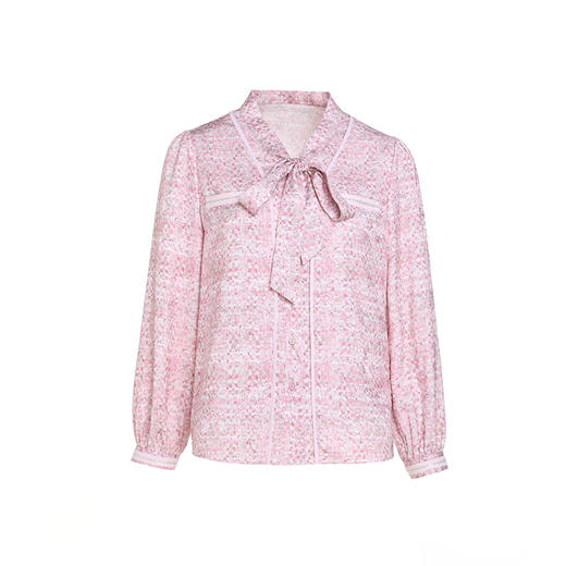 乔万尼飘带衬衫新款初秋穿搭高级感上衣EM3C345 商品图4