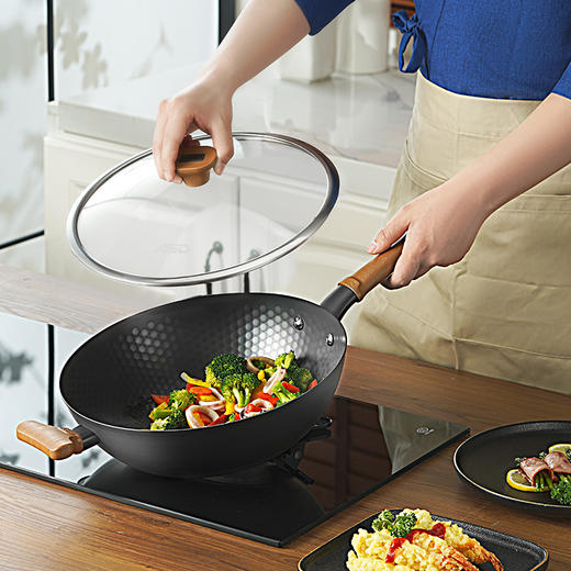 爱仕达日式极铁炒锅32cm-
CF32A7WG 商品图3