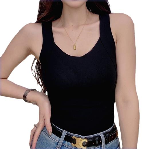 秋冬新款德绒保暖内衣女自带胸垫防寒背心柔软贴肤无休大码打底衫 商品图4