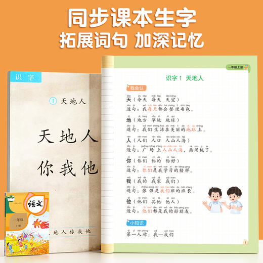 【社群首单福利】小学语文人教版同步生字组词造句本专项训练 商品图1