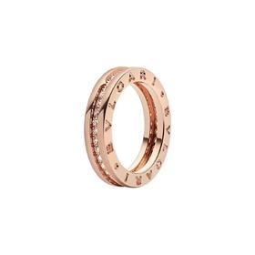 BV 宝*丽 B.ZERO1系列女士单环镶钻戒指黄金（SJ）