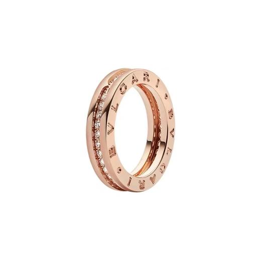 BV 宝*丽 B.ZERO1系列女士单环镶钻戒指黄金（SJ） 商品图0