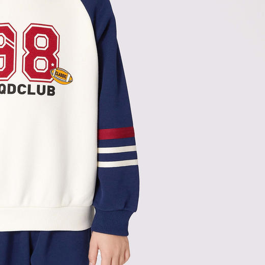 【MQD】【上衣+裤】童装男大童冬新款学院风运动加绒套装 商品图2