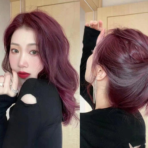 丝艺专业美发工具女梳 2023年显白高级发色6/56树莓红染膏 商品图3